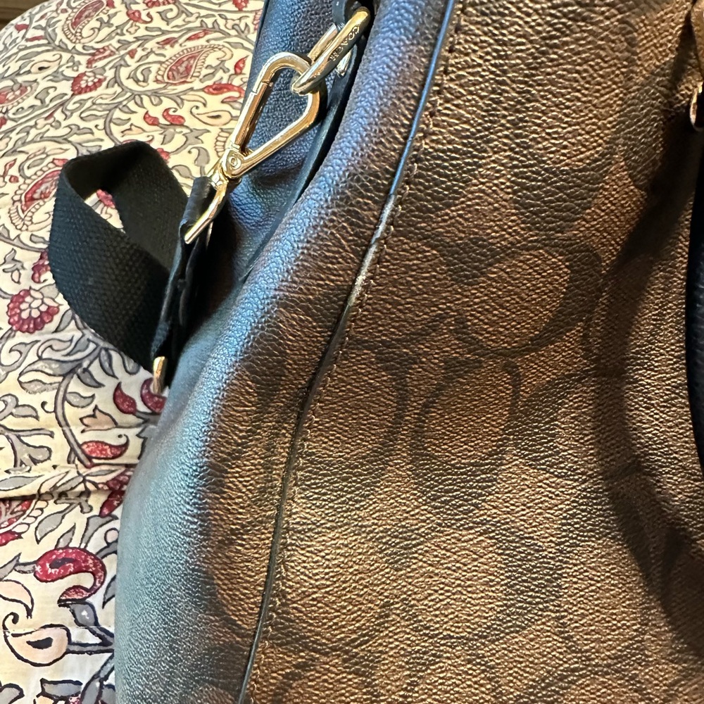 Coach Brown Patterned Shoulder Bag - Picture 5 of 6